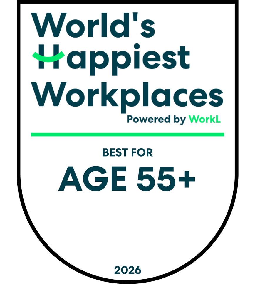 World's Happiest Workplaces — 55+ Winner 2026